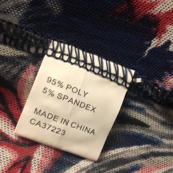 Whispers Navy blue/ red& white print Cardigan - Picture 5 of 5